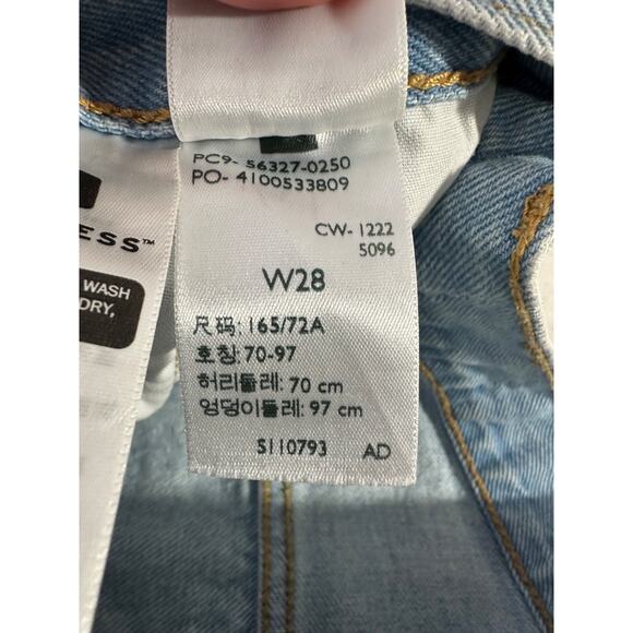 Levis Jeans Premium Shorts 501 Original Fit Distressed Women's Sz 28 Boho B14 - Picture 4 of 7